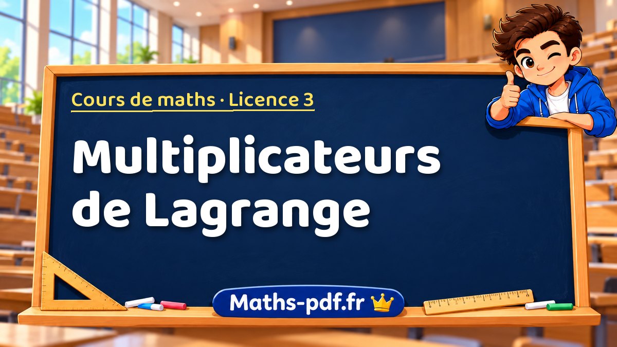 Multiplicateurs de Lagrange – Cours de maths en Licence 3 sur Maths-pdf.fr
