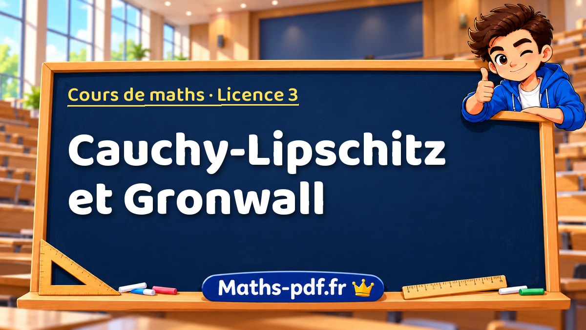 Cauchy-Lipschitz et Gronwall – Cours de maths en Licence 3 sur Maths-pdf.fr