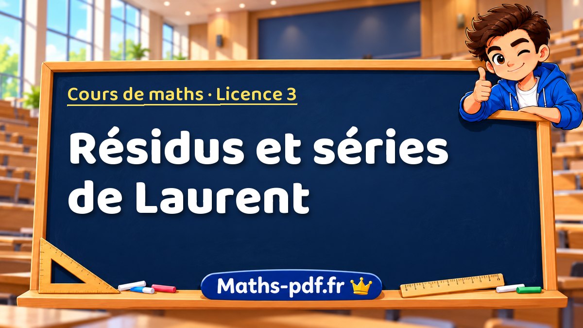 Résidus et séries de Laurent – Cours de maths en Licence 3 sur Maths-pdf.fr