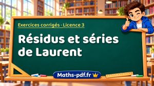 Résidus et séries de Laurent en L3 de maths