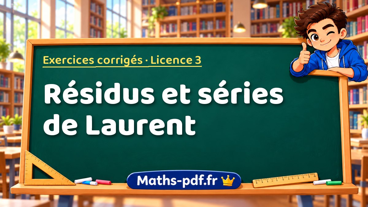 Résidus et séries de Laurent – Exercices corrigés en Licence 3 sur Maths-pdf.fr