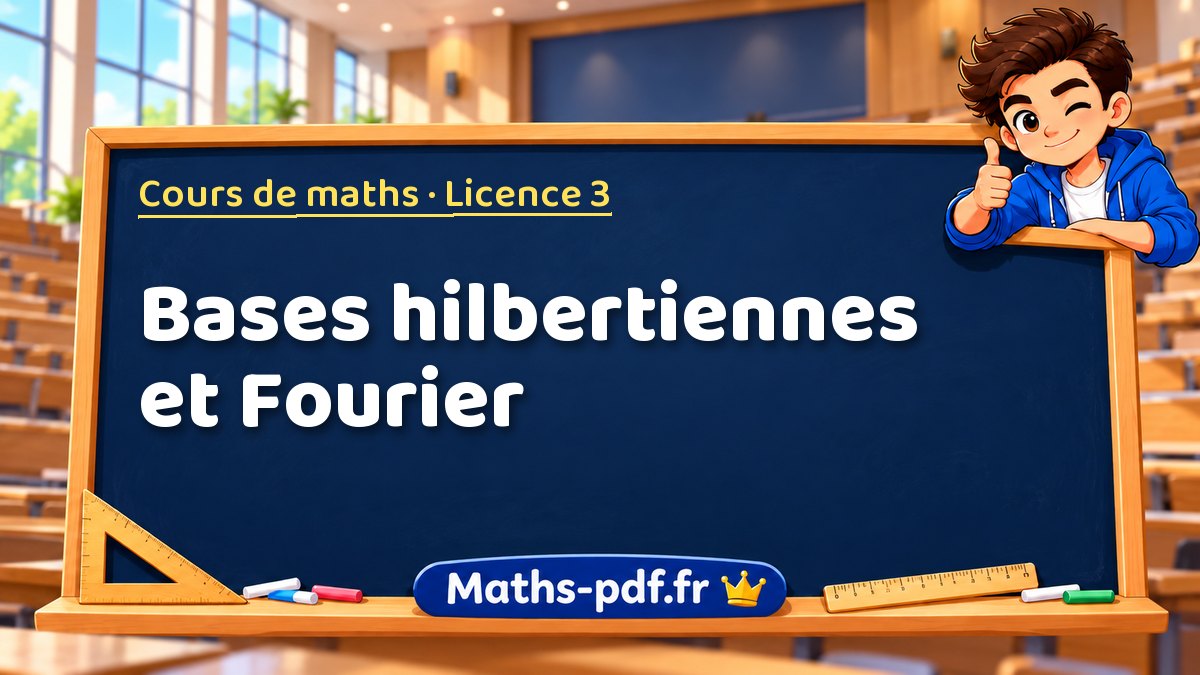 Bases hilbertiennes et Fourier – Cours de maths en Licence 3 sur Maths-pdf.fr