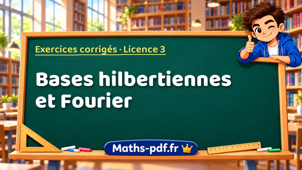 Bases hilbertiennes et Fourier – Exercices corrigés en Licence 3 sur Maths-pdf.fr