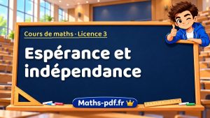 Espérance et indépendance en L3 de maths