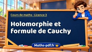 Holomorphie et formule de Cauchy en L3 de maths
