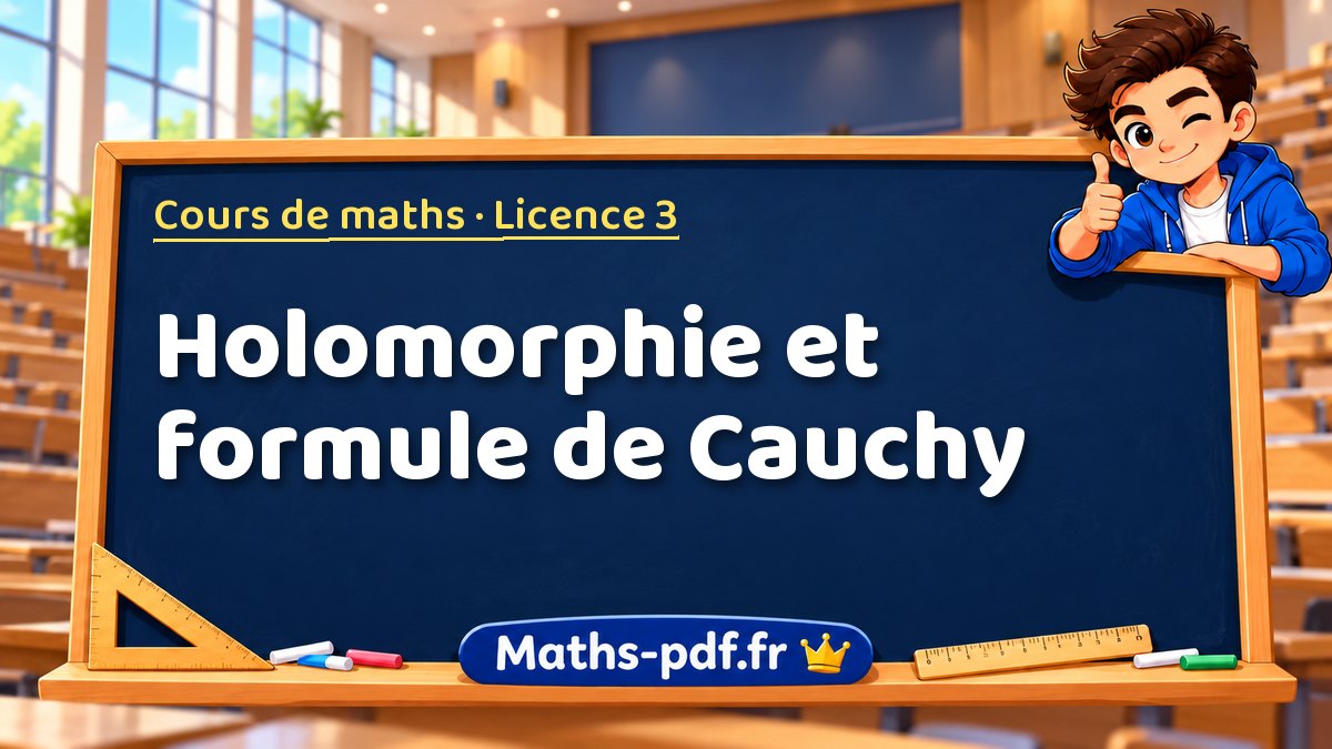 Holomorphie et formule de Cauchy – Cours de maths en Licence 3 sur Maths-pdf.fr