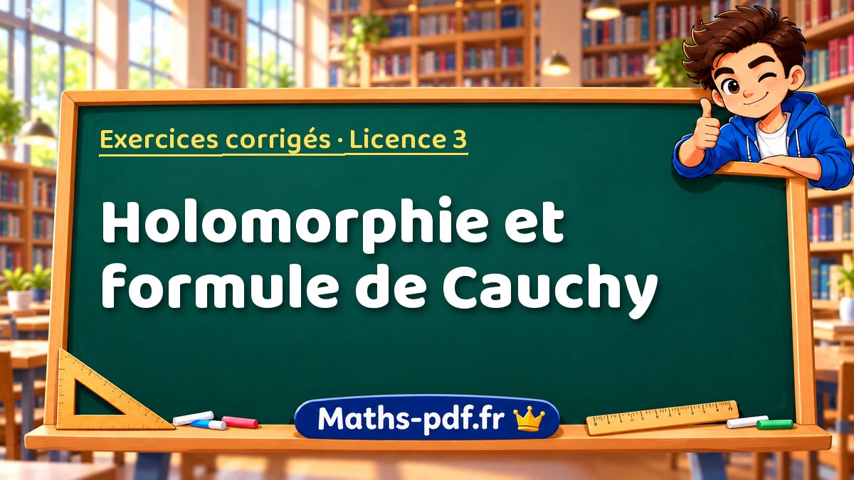 Holomorphie et formule de Cauchy – Exercices corrigés en Licence 3 sur Maths-pdf.fr