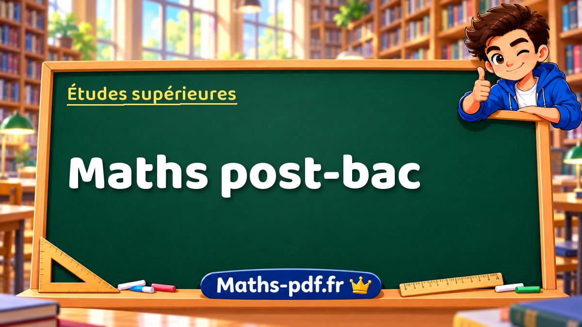 Maths post-bac : cours, exercices, QCM et contrôles corrigés sur Maths-pdf.fr