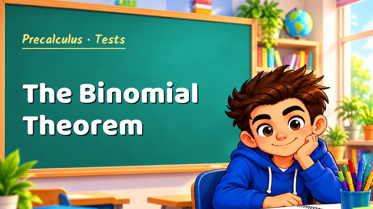 Precalculus math test: The Binomial Theorem – Maths PDF