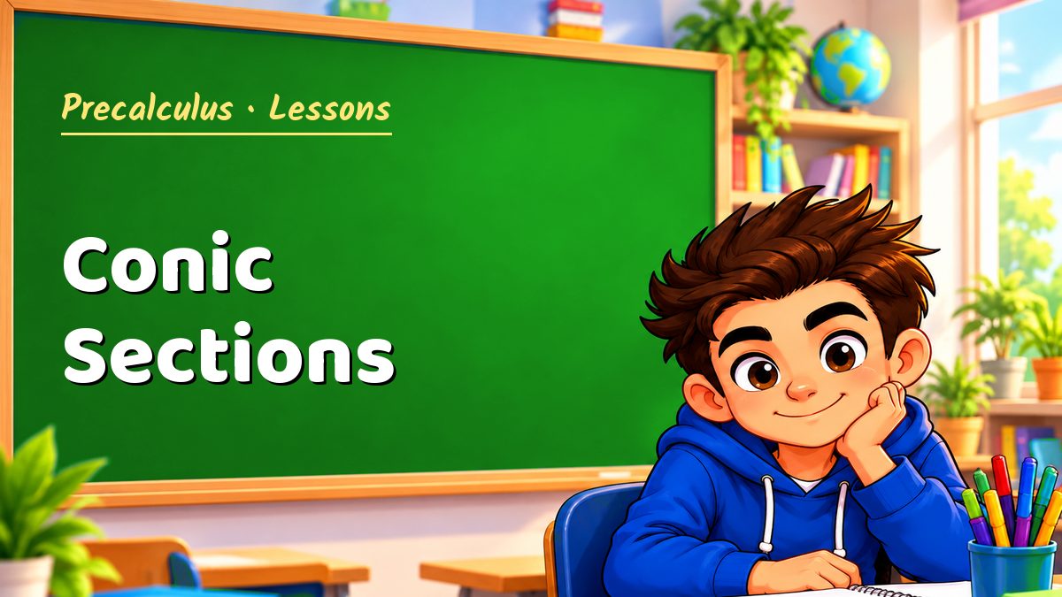 Precalculus math lesson: Conic Sections – Maths PDF