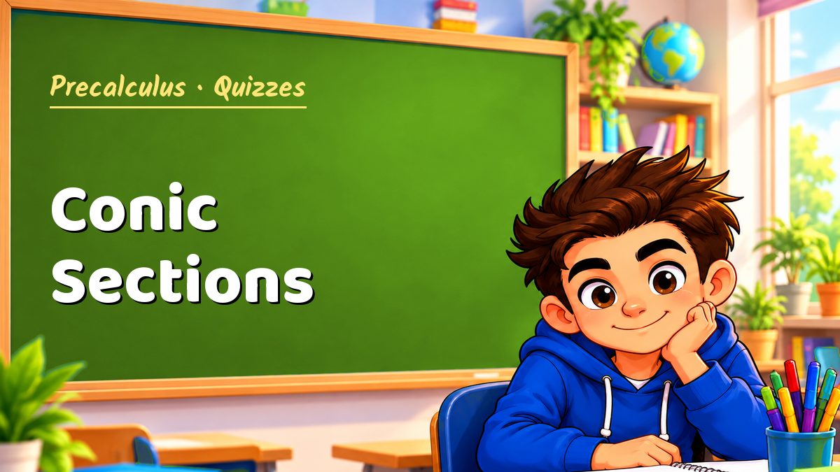 Precalculus math quiz: Conic Sections – Maths PDF