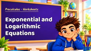 Precalculus Exponential and Logarithmic Equations Worksheet (PDF)