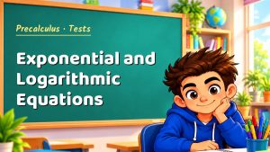 Precalculus Exponential and Logarithmic Equations Test with Point Values (PDF)