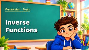 Precalculus Inverse Functions Test with Point Values (PDF)