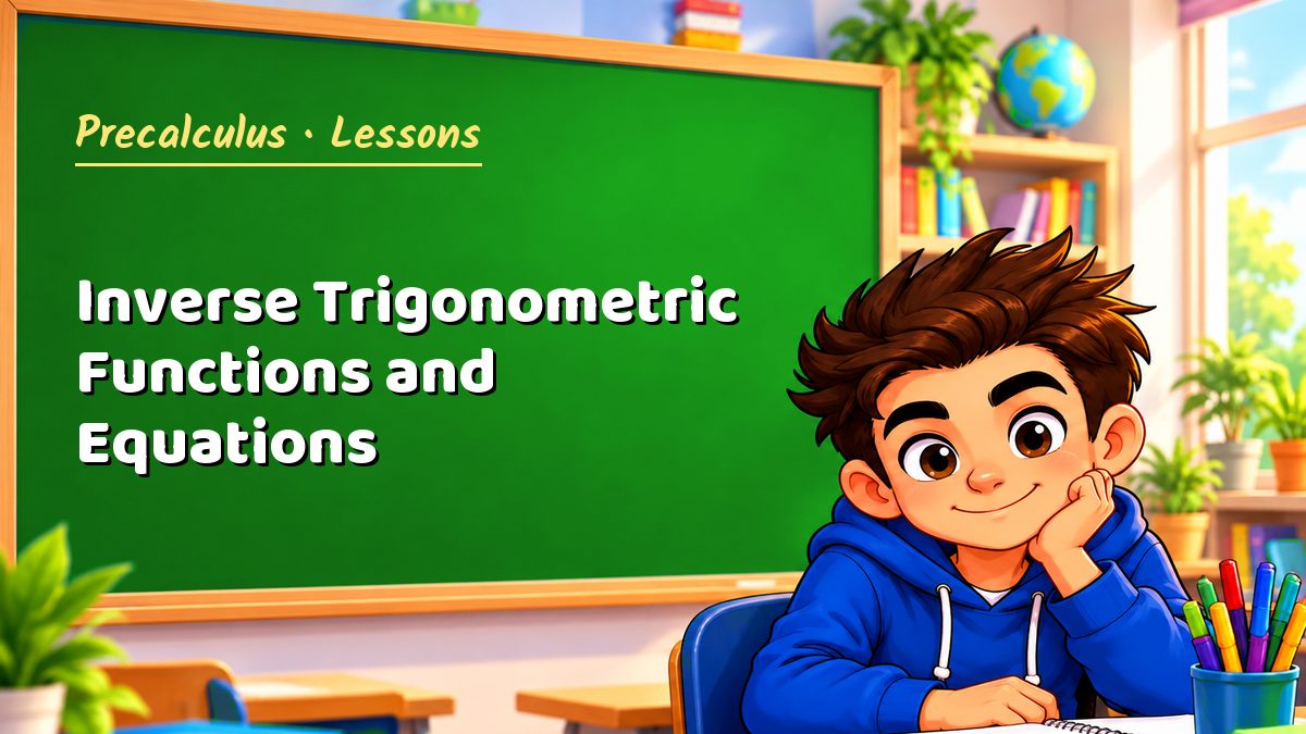 Precalculus math lesson: Inverse Trigonometric Functions and Equations – Maths PDF
