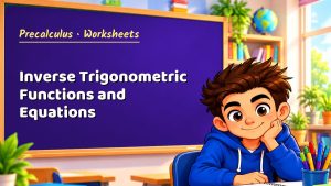 Precalculus Inverse Trigonometric Functions and Equations Worksheet (PDF)