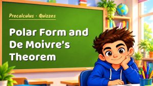 Precalculus Polar Form and De Moivre's Theorem Quiz: 10 Questions with Explanations