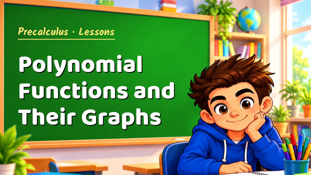 Precalculus math lesson: Polynomial Functions and Their Graphs – Maths PDF