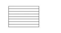 Rectangle en huit bandes Rectangle partagé en huit bandes horizontales égales — exercice de maths en 5ème sur les fractions