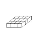 Pavé découpé en petits cubes Pavé droit découpé en petits cubes égaux — exercice de maths en 5ème sur les fractions