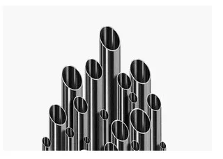 Tubes d’acier Faisceau de tubes d’acier métalliques de différentes tailles dressés ensemble — exercice de maths en 4ème sur la proportionnalité