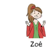 Zoé, élève de l'exercice Zoé, élève rousse à couettes, qui estime la probabilité d'obtenir 1 à un demi — maths en 4ème, fréquence et probabilité