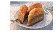 Photo de baklavas Photo de baklavas, pâtisseries feuilletées au miel, pour un exercice de maths en 4ème sur les probabilités