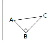 Triangle n° 3 Triangle n° 3 : ABC rectangle en B — exercice de maths en 3ème sur cosinus, sinus et tangente