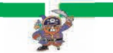 Pirate avec sabre Pirate cartoon à la jambe de bois brandissant un sabre à l’entrée du labyrinthe — exercice de maths en CM1 sur les droites perpendiculaires