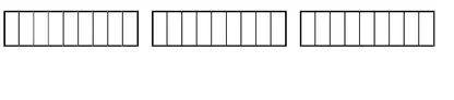 Rectangles en neuvièmes Trois rectangles divisés en neuf parts à colorier pour la fraction vingt et un neuvièmes — exercice de maths en CM2 sur les fractions