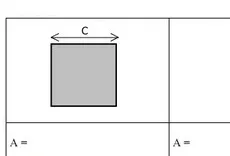 Carré gris de côté C Carré gris de côté C — exercice de maths en 6ème sur la formule de l'aire du carré