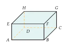 Pavé droit ABCDEFGH Pavé droit ABCDEFGH avec AB = 6, AD = 4 et AE = 2 — exercice de maths en terminale sur plans et sections