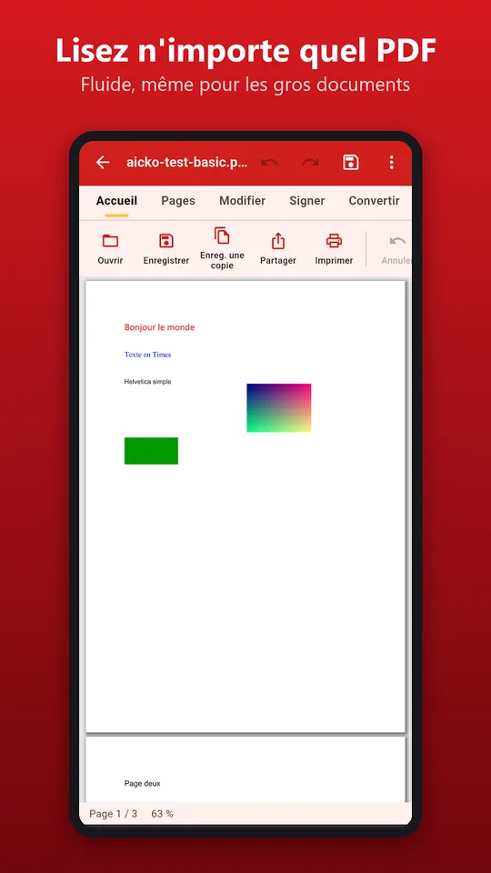 Capture d'écran de AICKO PDF sur téléphone (2)