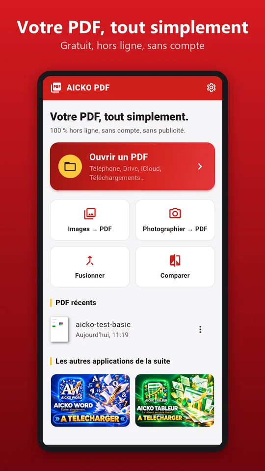 Capture d'écran de AICKO PDF sur téléphone (5)