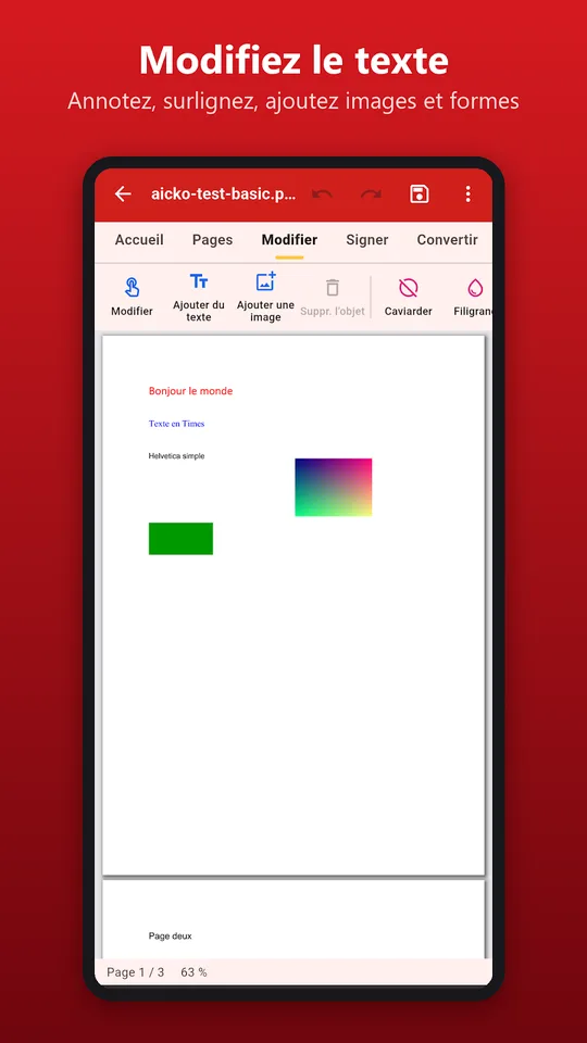 Capture d'écran de AICKO PDF sur téléphone (6)
