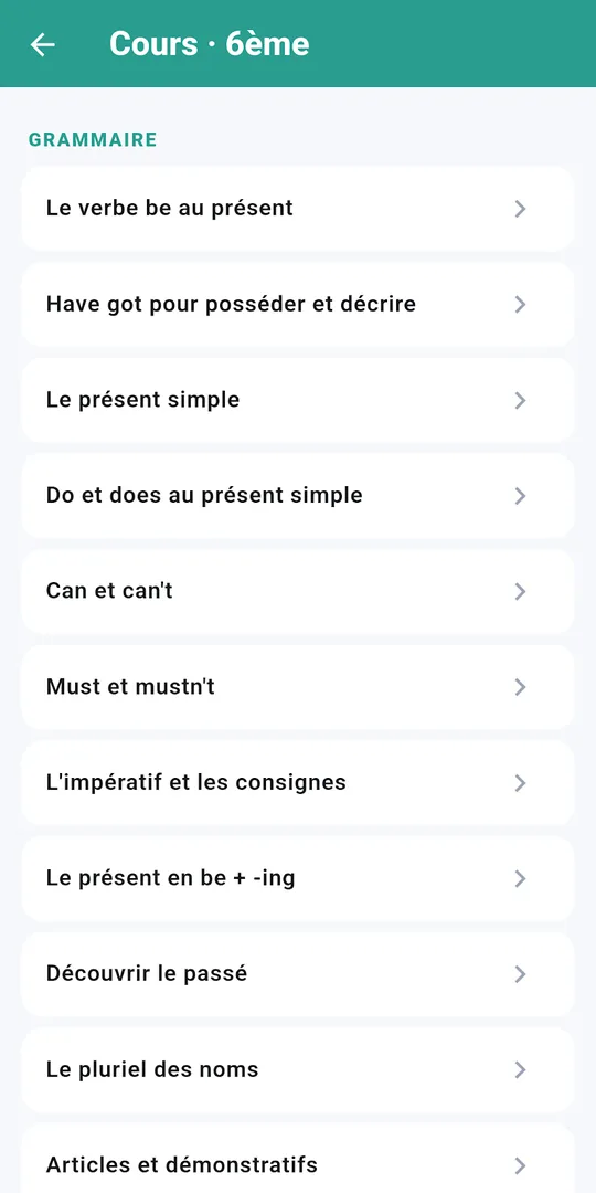 Capture d'écran d'Apprendre l'anglais, révisions d'anglais, sur téléphone (3)