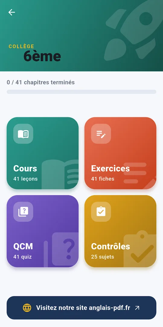 Capture d'écran d'Apprendre l'anglais, révisions d'anglais, sur téléphone (4)