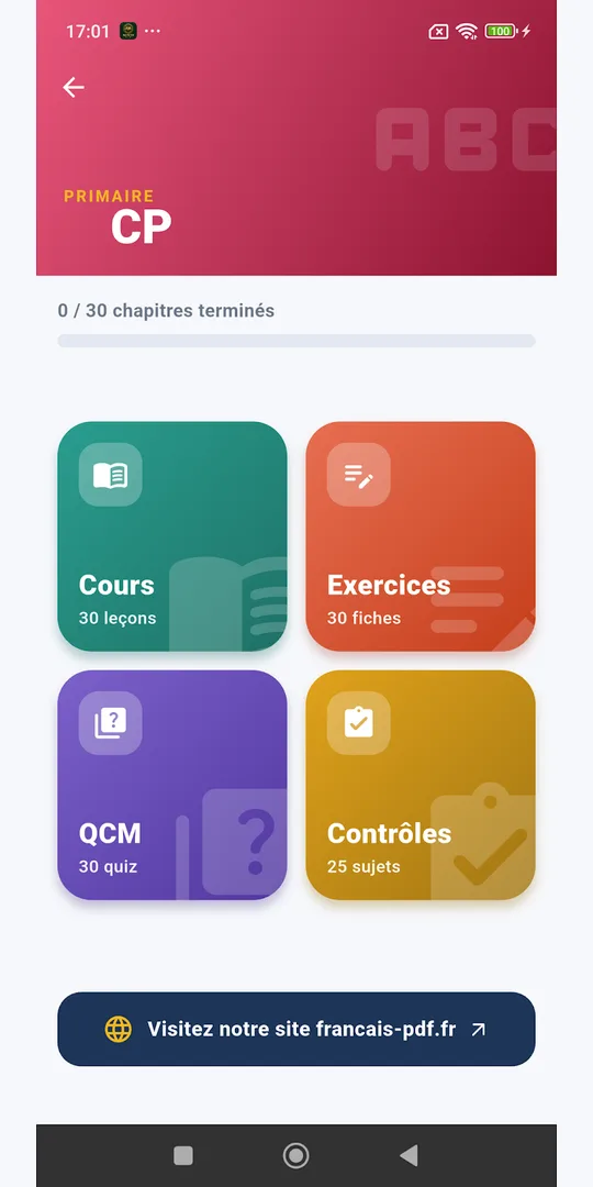 Capture d'écran d'Apprendre le français, révisions de français, sur téléphone (7)