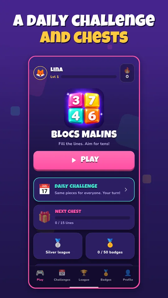 Screenshot of Blocs Malins on an Android phone (3)