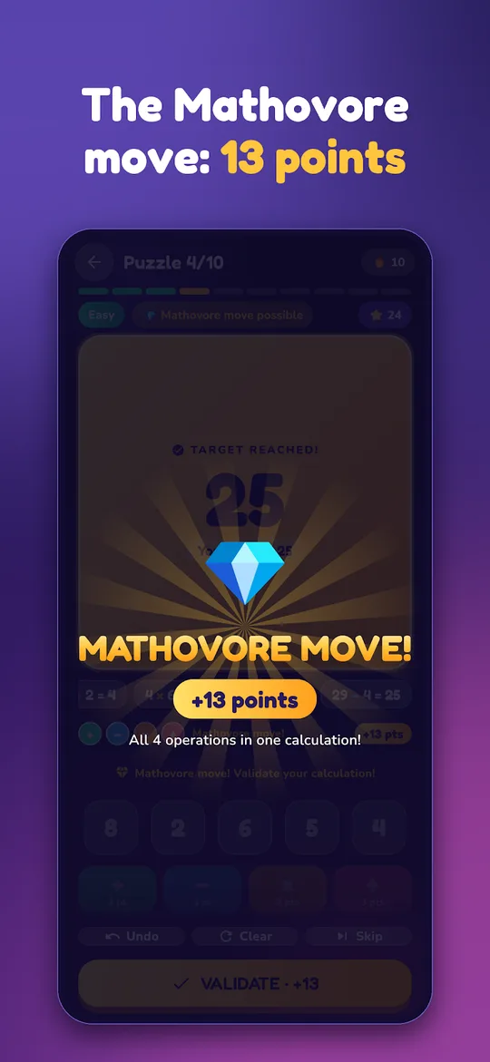 Screenshot of Le Défi des Nombres on an Android phone (2)