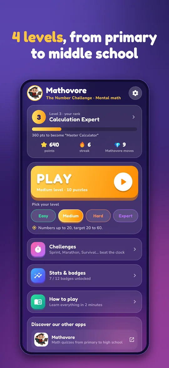 Screenshot of Le Défi des Nombres on an Android phone (5)