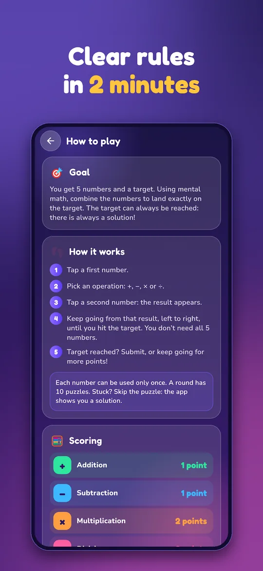 Screenshot of Le Défi des Nombres on an Android phone (6)