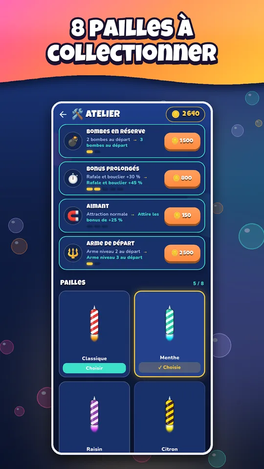Capture d'écran de Fusion Malin, jeu de tir de bulles, sur téléphone (5)