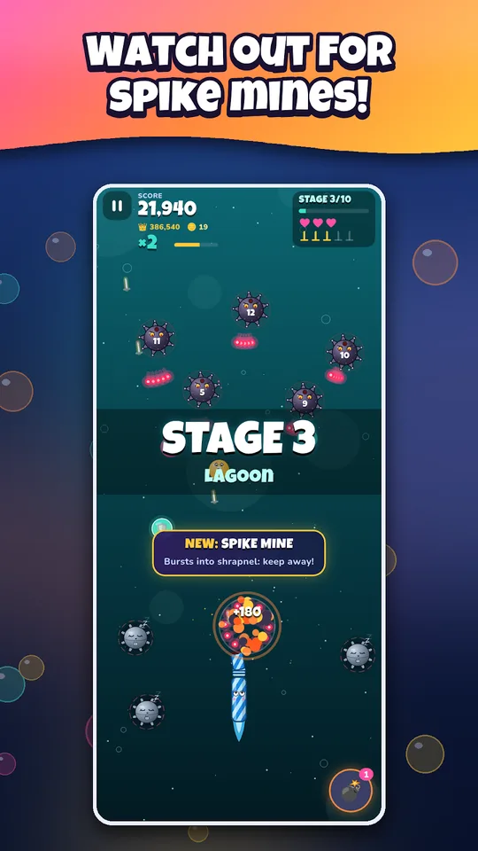 Screenshot of Fusion Malin bubble shooter on an Android phone (4)