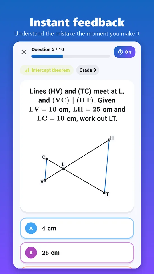 Screenshot of Maths automatismes on an Android phone (2)
