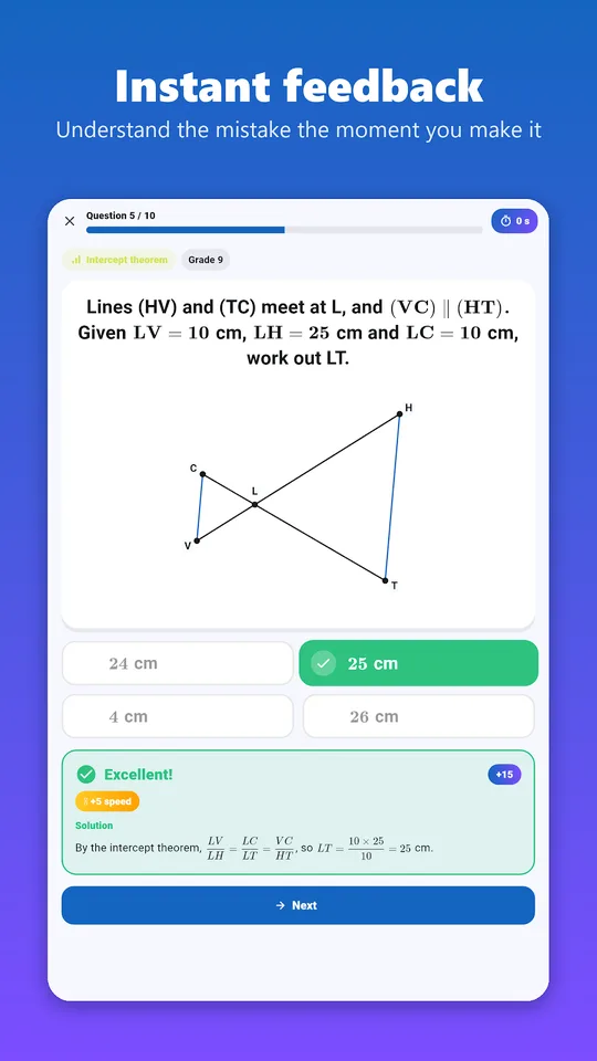 Screenshot of Maths automatismes on an Android phone (9)