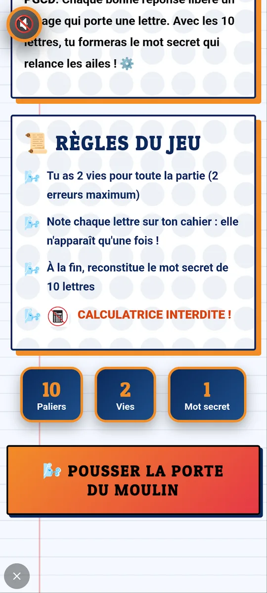 Capture d'écran de Maths Escape, escape game de maths, sur téléphone (6)