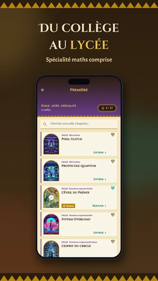Capture d'écran de Maths Mystère, escape game de maths, sur téléphone (6)