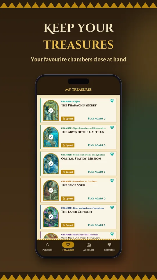 Screenshot of Maths Mystère escape game on an Android phone (5)