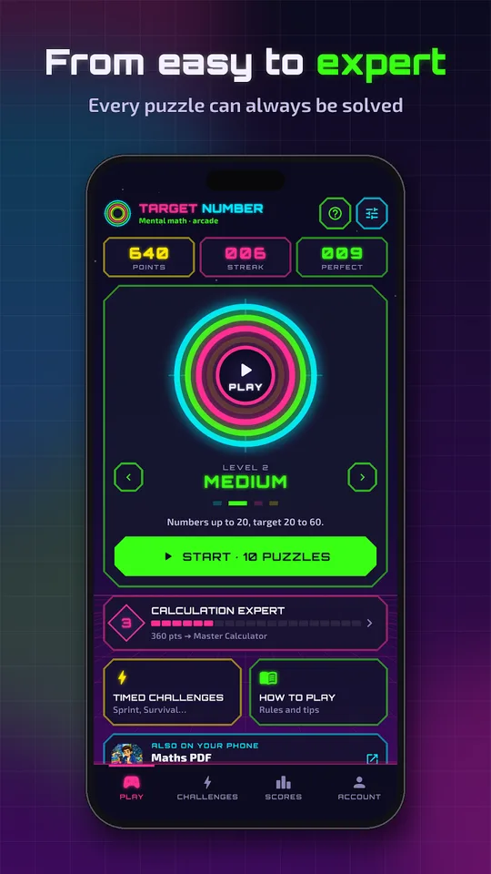 Screenshot of Numéro Cible on an Android phone (3)